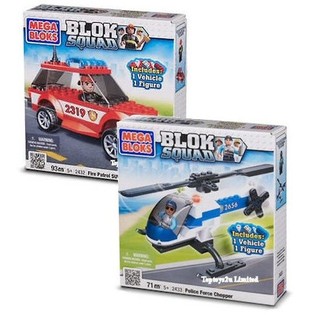 MEGABLOKS - FIRE PATROL SUV & POLICE FORCE CHOPPER (2st.)