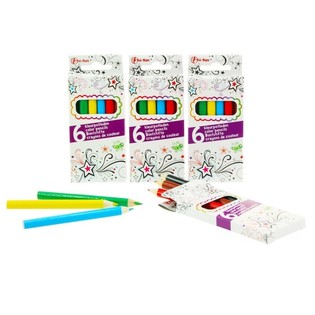 6 KLEINE KLEUR POTLODEN (48st)