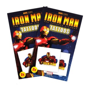 2-DELIGE MARVEL TATTOO'S - MODEL: IRON MAN (50st.)