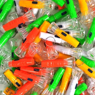 Zaklamp Sleutelhanger (100 stuks) - Assorti Mix