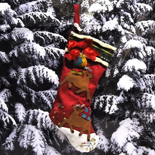 LUXE DECORATIE KERSTMIS SOKKEN (4st.)