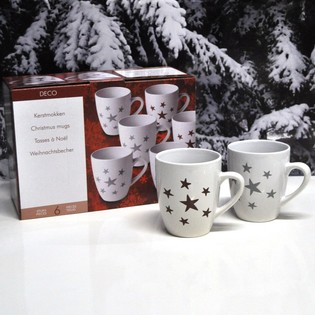 6-DELIGE KERSTMOKKEN SET IN GESCHENKVERPAKKING (2st.)