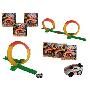 ***SPOTGOEDKOOP*** LOOPING RACE AUTO OP KAART 22.5 CM. (48st.)