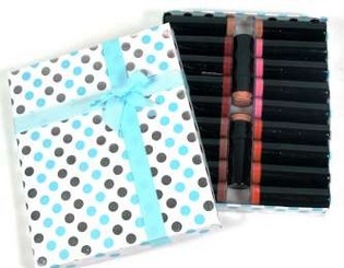 LIPSTICK 5 SOORTEN MET BLAUWE VERPAKKING (20st)