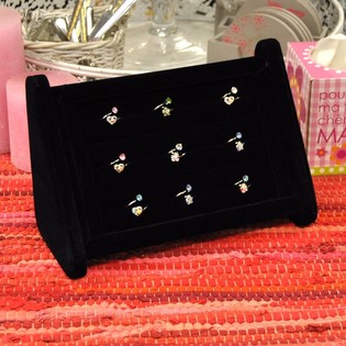 RINGEN DISPLAY ZWART VELOURS (1st.)