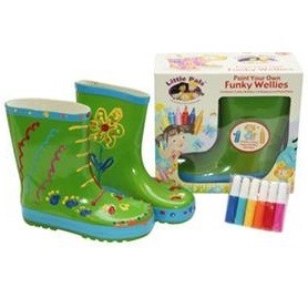 FUNKY WELLIES - KLEUR JE EIGEN LAARZEN - GROEN / MAAT: 30