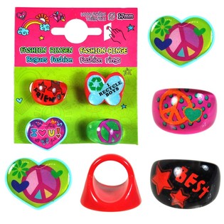 4-DELIGE KINDERRINGEN SET OP KAART (15sets)
