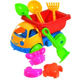 DUMP TRUCK SPEELGOED STRANDSET 17 CM. (10st.)