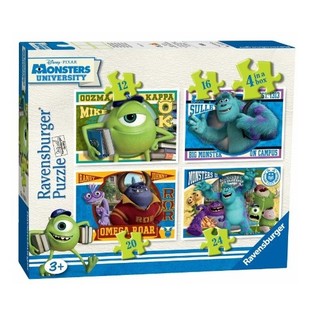 DISNEY PIXAR 4-DELIGE MONSTER UNIVERSITY PUZZELS (6st.)