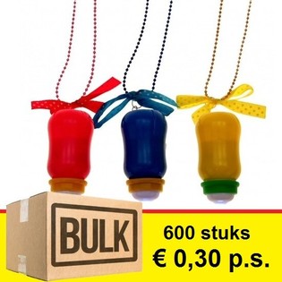 ***BULK AANBIEDING*** LICHTGEVEND BABYFLESJE AAN KETTING (600st.)