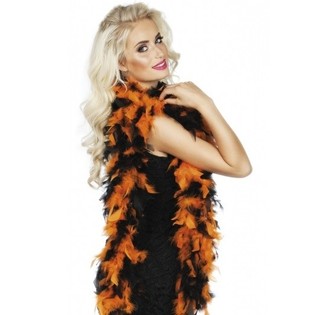 BOA ORANJE ZWART 180 CM. (12st.)