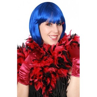 BOA ROOD ZWART 180 CM. (6st.)