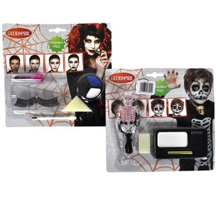 HALLOWEEN SCHMINK SET OP KAART (6st.)