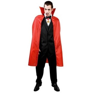 DRACULA CAPE VOOR VOLWASSENEN - ROOD