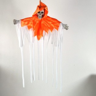HANGENDE GRIEZEL - ORANJE/WIT (6st.)