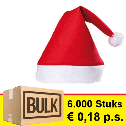 100 x Feest/Kerstmis/Kerstmis Vilt Kerstmuts - Bulk Buy 100 x Feest/Kerstmis/Kerstmis Vilt Kerstmuts - Bulk Buy