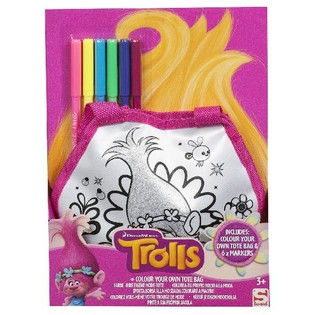 TROLLS KLEUR JE EIGEN TAS (8st.)