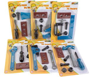 GEREEDSCHAP SET VOOR KINDEREN OP KAART (48st.)