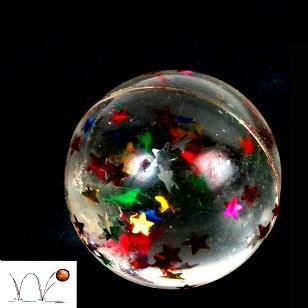 STUITERBALLEN MET STERREN- &Oslash; 3 CM. (48st.)