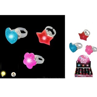 LICHTGEVENDE MULTI COLOR RINGEN IN DISPLAY (36st.)