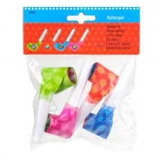 4 Stuks ROL TONG TOETERS MET DIEREN PRINT (12st.) 