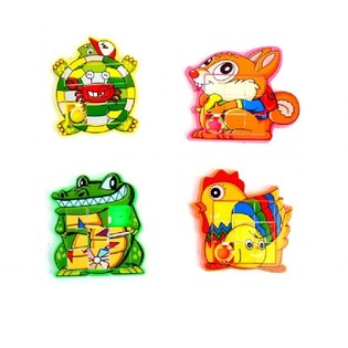 MIX GRABBELTON DIEREN SCHUIFPUZZELS (48st.)