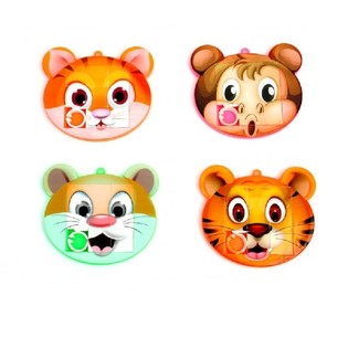 MIX DIEREN GEZICHTEN SCHUIFPUZZELS (48st.)