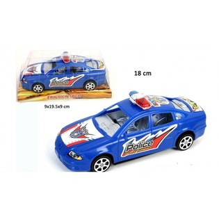 STOERE FRICTIE POLITIE AUTO OP BLISTER KAART, 18 CM. LANG (12st.)