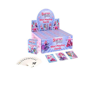 MINI SPEELKAARTEN &ndash; MODEL: SUPER GIRLS IN DISPLAY (24st.)