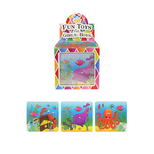 PUZZEL – SEA LIFE, 13 x12 Cm. IN DISPLAY (108st.)