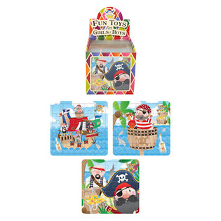 PUZZEL – PIRATEN, 13 x12 Cm. IN DISPLAY (108st.)