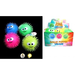 GROTE LICHTGEVENDE PUFFER BOUNCE BALLEN IN DISPLAY (12st.)