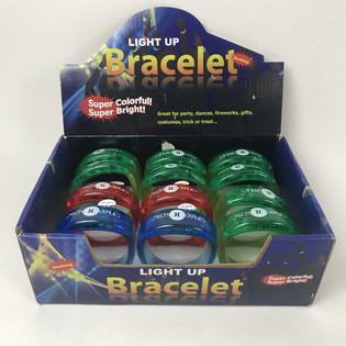 LICHTGEVENDE LED ARMBANDEN (12st.)