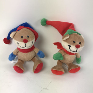 PLUCHE KERSTBEER MET KERSTMUTS (12st.)