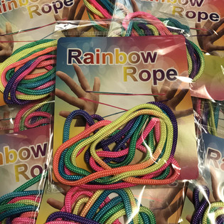  RAINBOW ROPE - Multi Color Regenboogtouwtjes (12 St.)