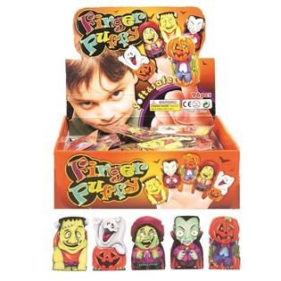 HALLOWEEN ENGE VINGERPOPPEN FIGUREN IN DISPLAY (96st.)