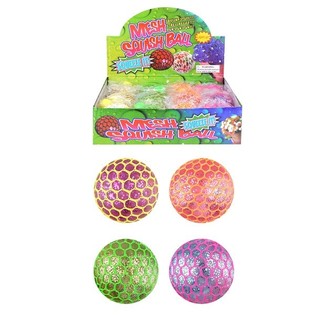 LICHTGEVENDE SQUISHY BAL &ndash; FELLE KLEUREN (12st.) 
