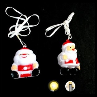 LICHTGEVENDE LED KERSTMAN HANGER VOOR OM JE NEK (48st.)
