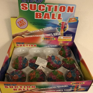 Lichtgevende Zuignap Ballen in Display (12st.)
