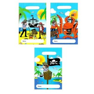 TRAKTATIE ZAKJES – PIRATEN 23x15 Cm (144st.)