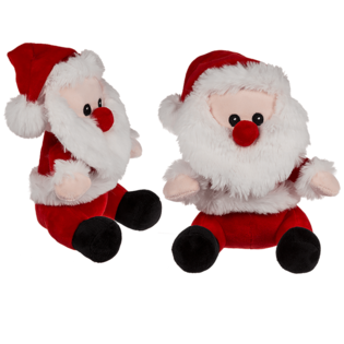 PLUCHE KERSTMAN, 20 Cm. Hoog (12st.)