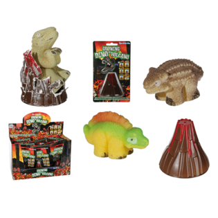 GROEIENDE DINOSAURUS IN VULKAAN (12st.)