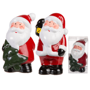 CERAMIC KERSTMANNEN IN GIFTBOX,  Ca. 9 Cm. (24st.)