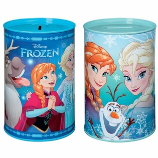 MIX FROZEN SPAARPOT BLIKKEN,  Afm. 15 x 10 x 10 Cm. (20st.)