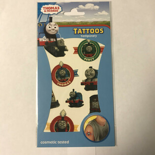 TATTOO STICKERS SET:  THOMAS DE TREIN,  20 x 10 Cm. (10st.)