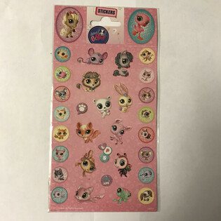 STICKERS: LITTLE PETSHOP,  Afm. 20 x 10 Cm. (10st.)