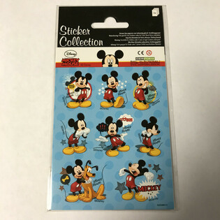 STICKERVEL: DISNEY MICKEY MOUSE,  Afm. 16 x 9 Cm. (10st.)