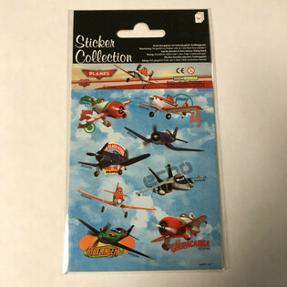 STICKERVEL: DISNEY PLANES,  Afm. 16 x 9 Cm. (10st.)