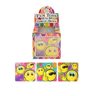 PUZZEL – SMILEY, 13 x12 Cm. IN DISPLAY (108st.)