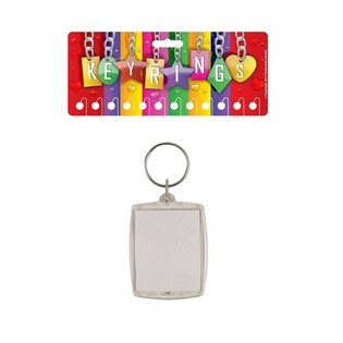 SLEUTELHANGER LEEG – VOOR FOTO 3.5 x 4.5 Cm. (12st.)